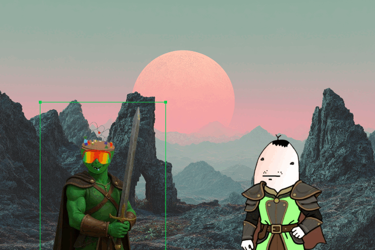 Animation of the ADHD meme maker tool in action